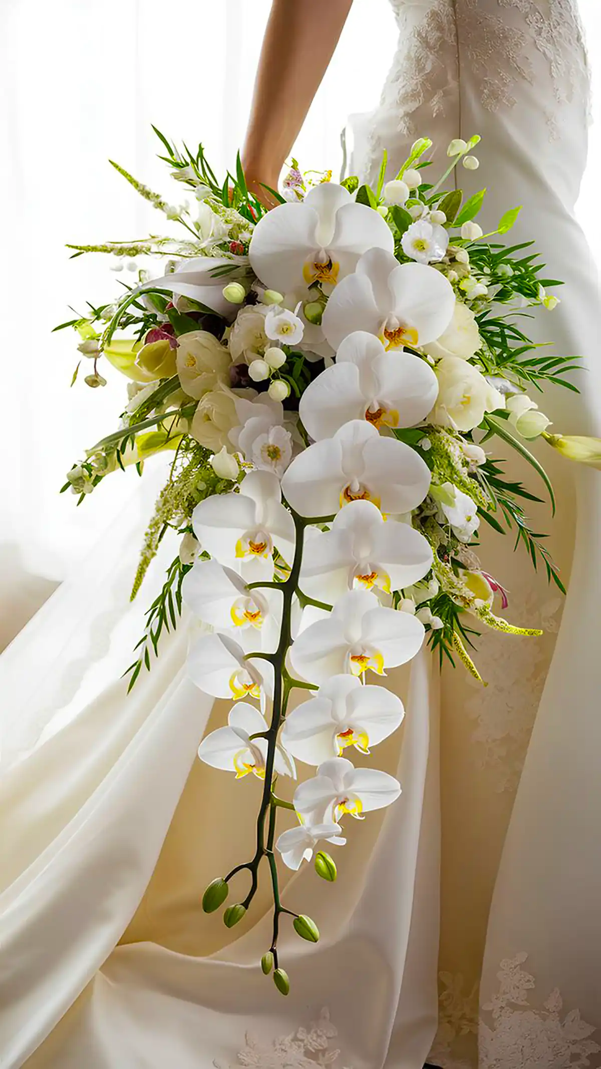 دسته گل آبشاری عروس