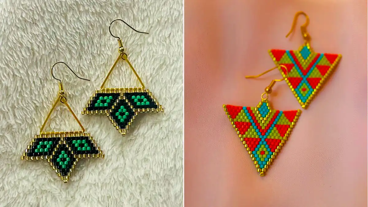 گوشواره دستساز میوکی دخترانه