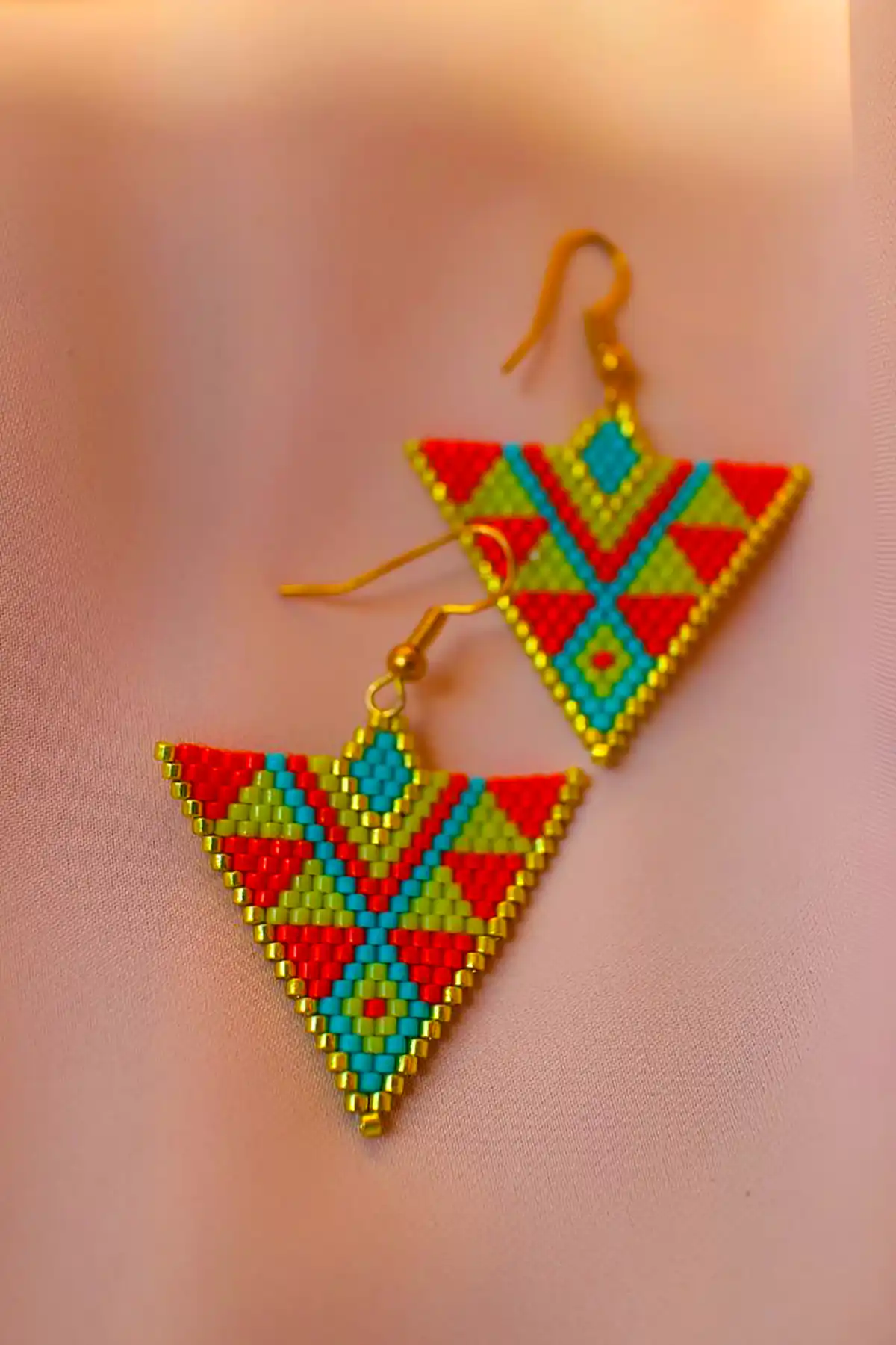 گوشواره دستساز میوکی دخترانه