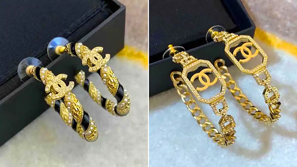 گوشواره حلقه ای طلای برند