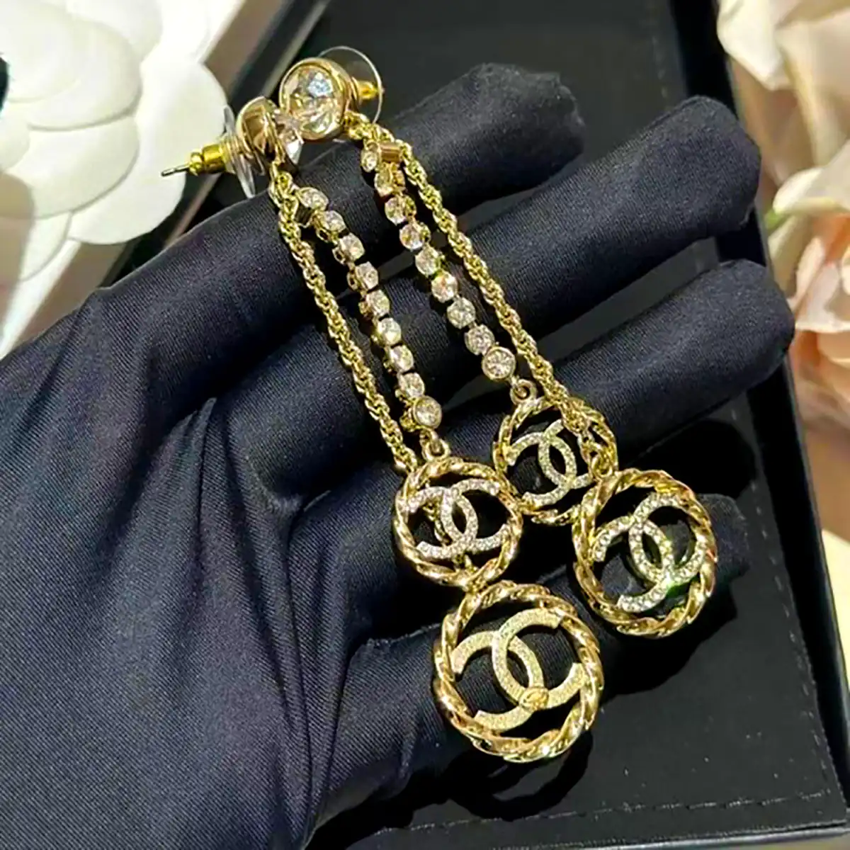 گوشواره حلقه ای طلای برند