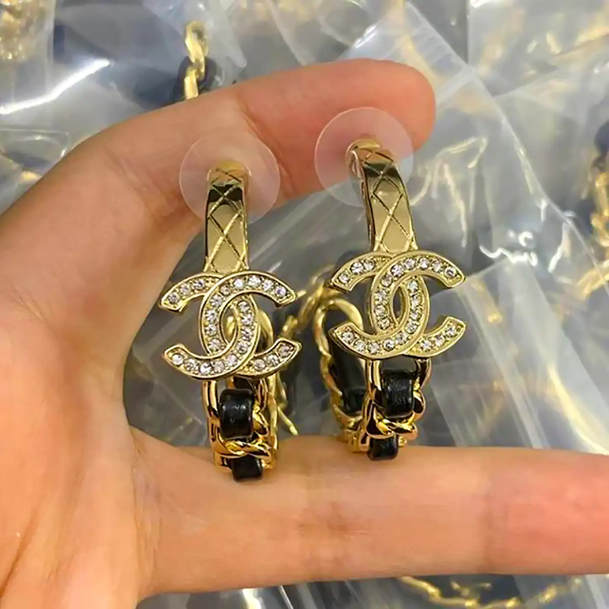 گوشواره حلقه ای طلای برند