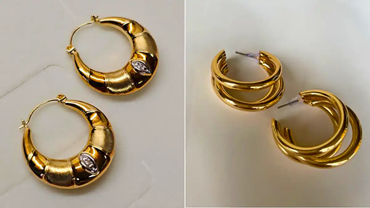 گوشواره حلقه ای طلا