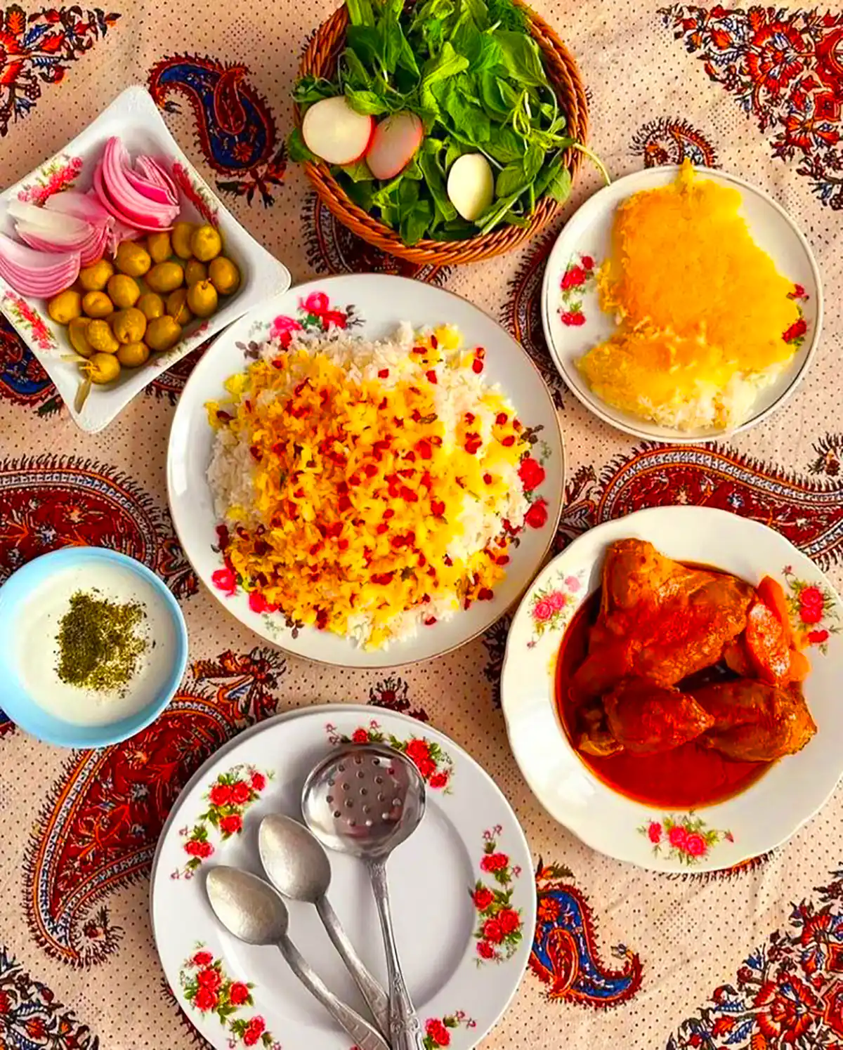 ایده سرو غذای ایرانی