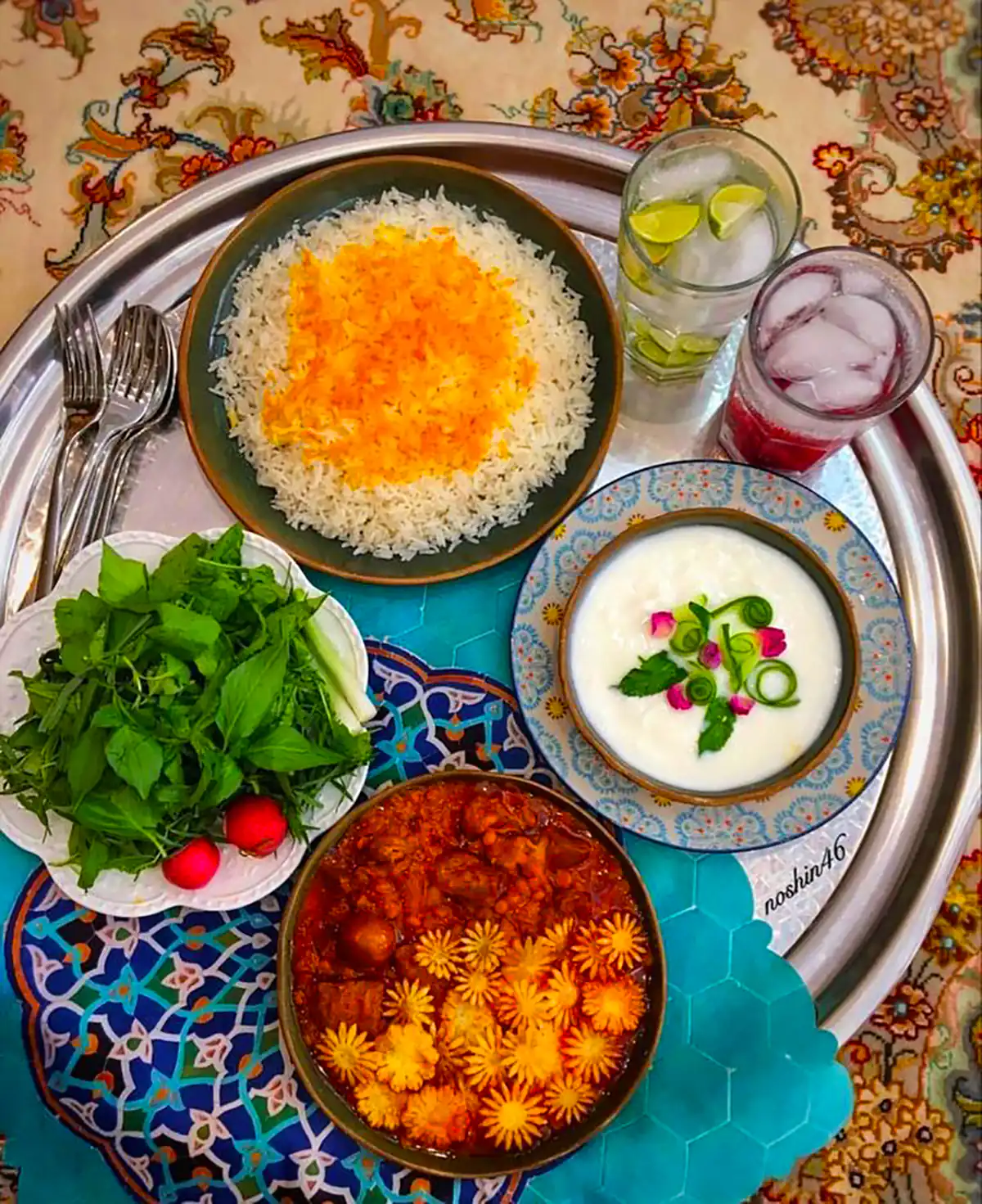 ایده سرو غذای ایرانی