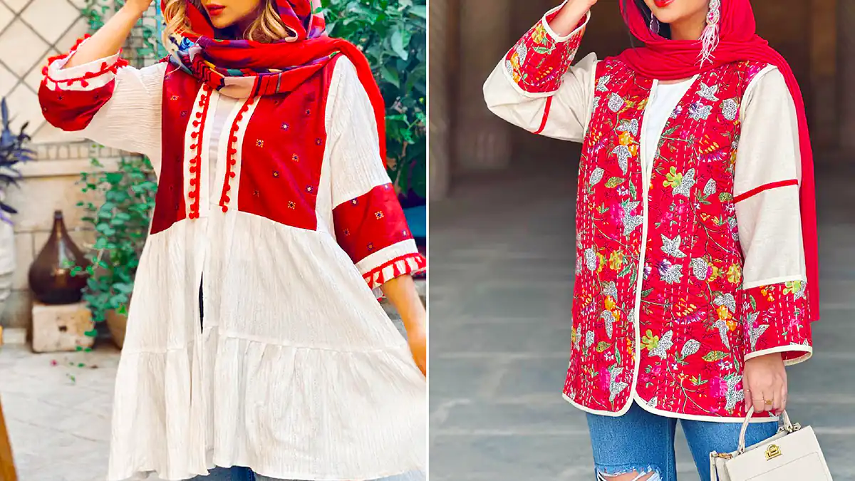مانتو نخی طرح عروسکی