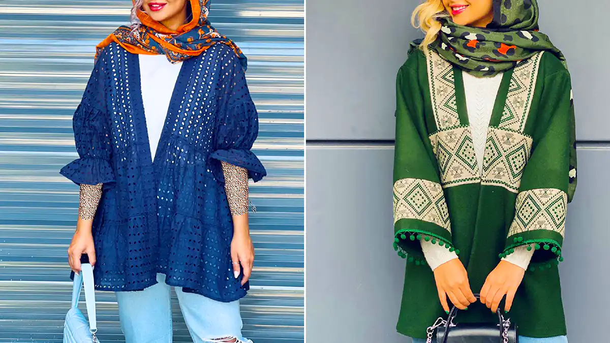 مانتو رنگی ویژه مهمانی
