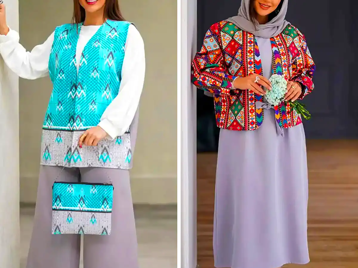 مانتو طرحدار برای خانم ها