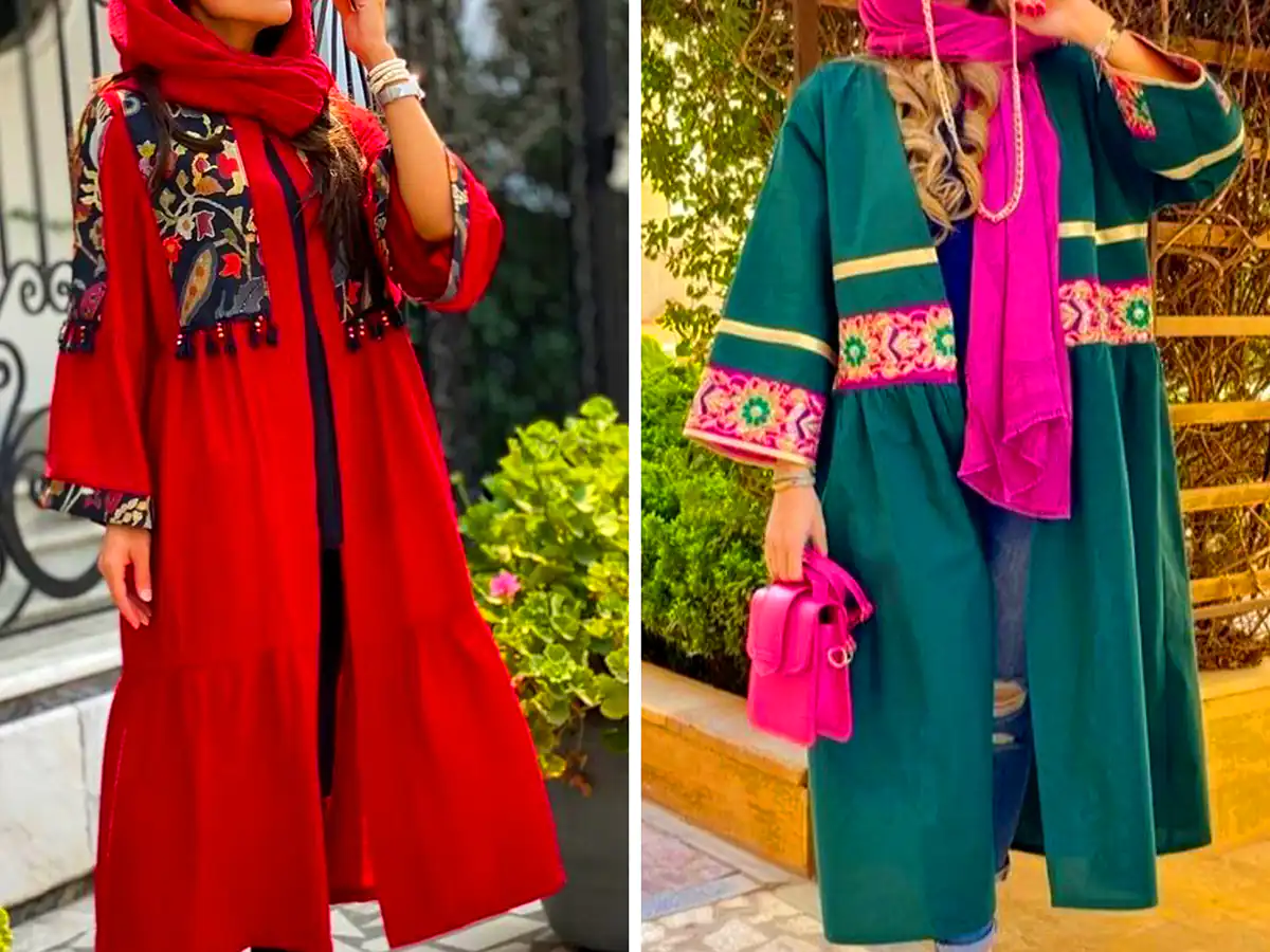 مانتو مدرن خرجکار سنتی 