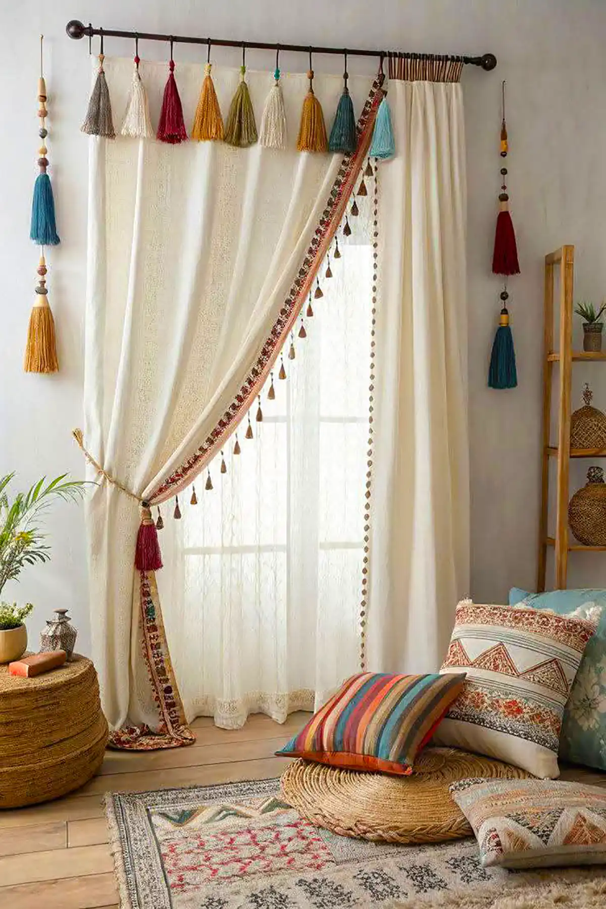 مدل پرده فانتزی و رنگی رنگی 