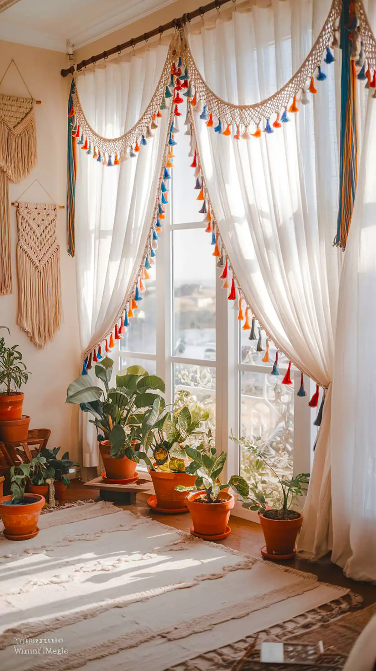 مدل پرده فانتزی و رنگی رنگی 