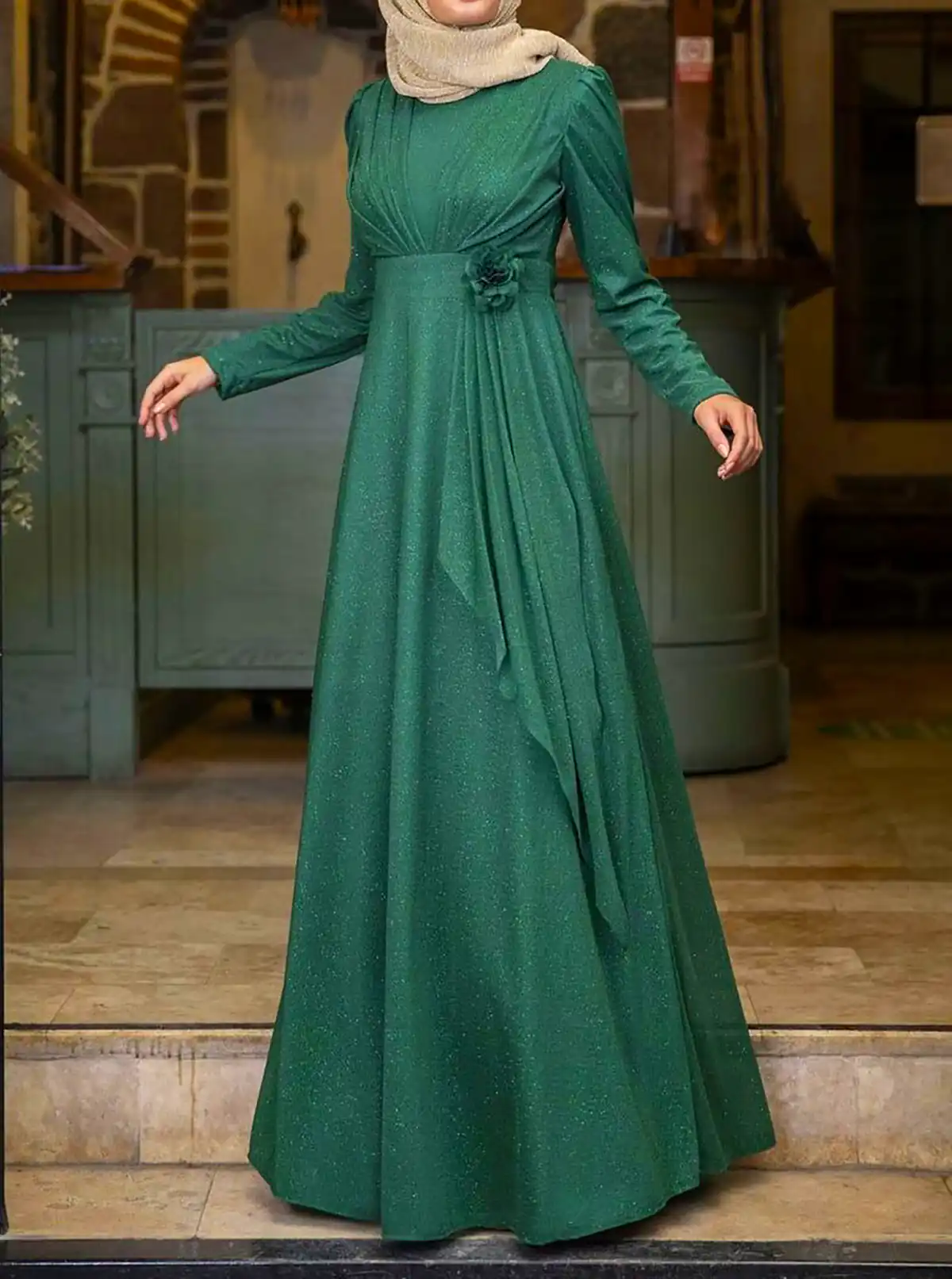 پیراهن کلاسیک لاکچری با طرح ساده