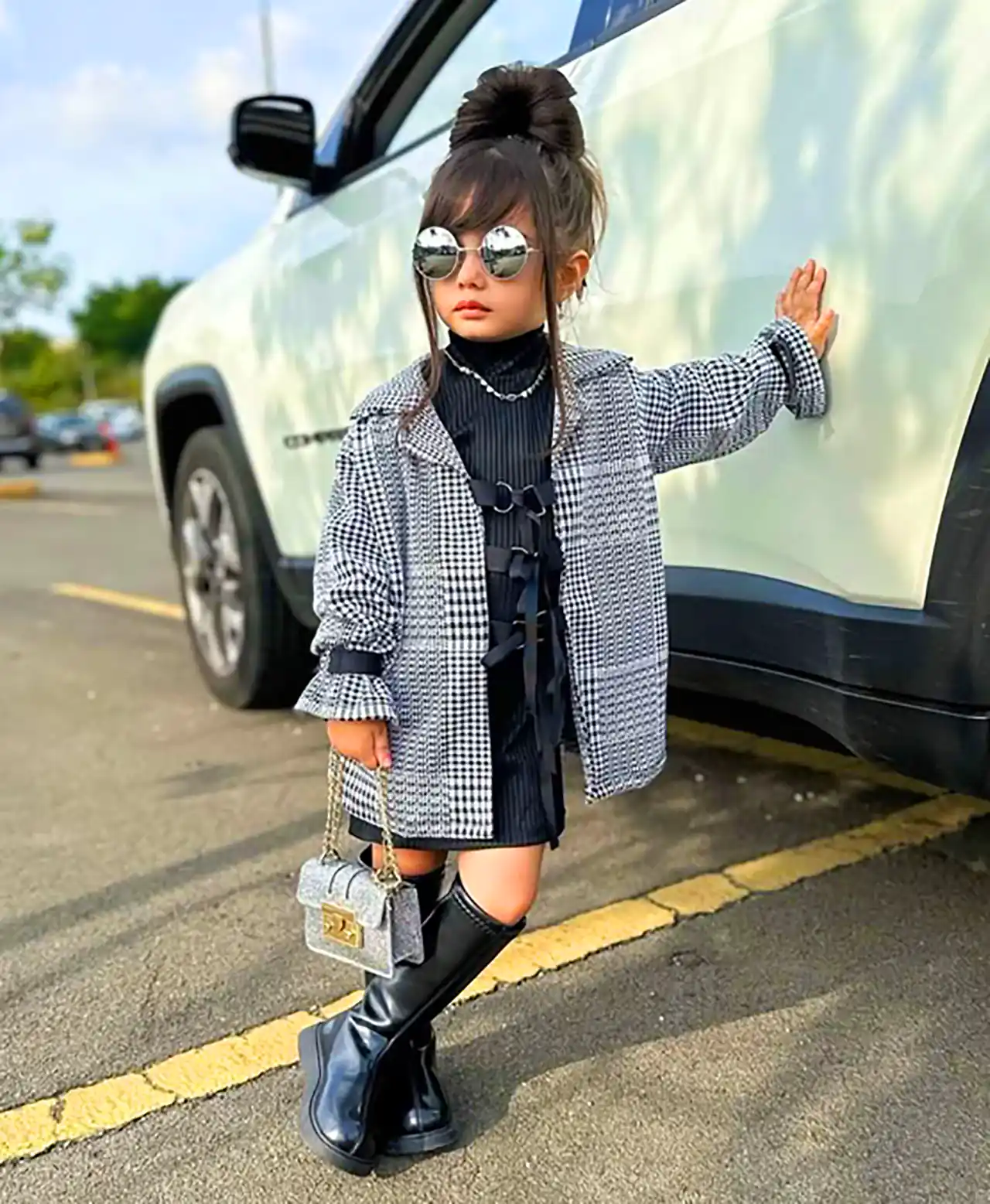 لباس چارخونه گرم برای بچه ها 