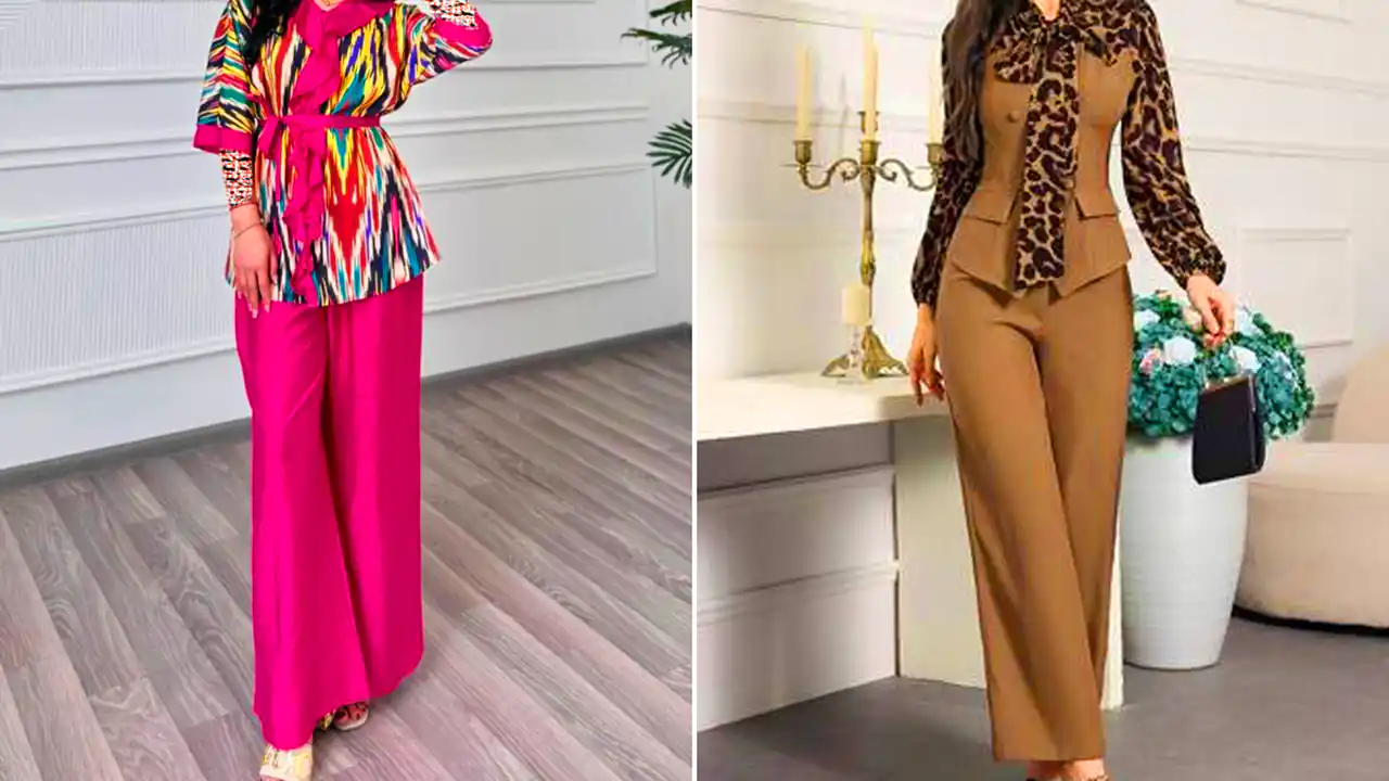 بلوز شلوار مازراتی مجلسی زنانه