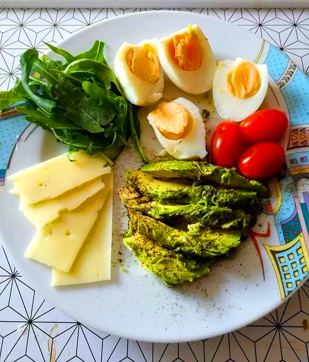 بشقاب غذای رژیمی
