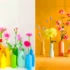 گلدان های دکوری رنگی رنگی؛ ۱۵ ایده خفن برای تغییر حال‌وهوای خانه