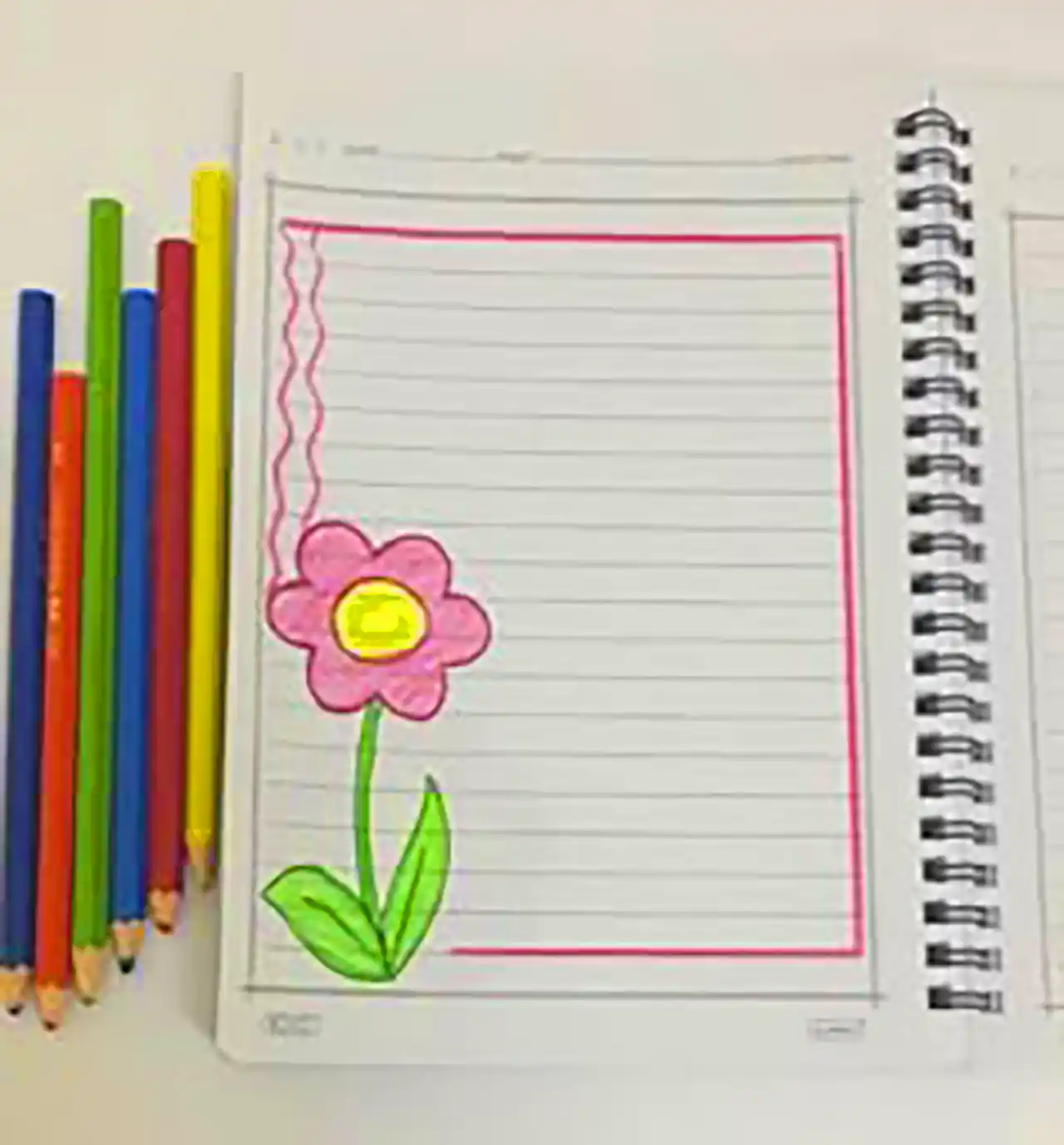 کارد نقاشی برای تزئین دفتر مشق 