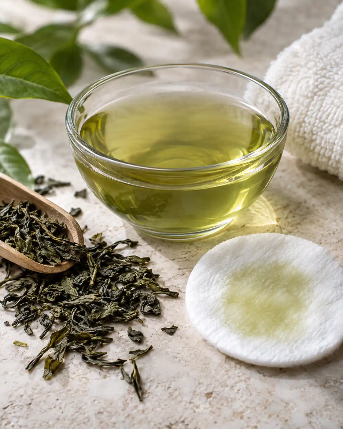 خواص چای سبز برای جوش، چربی پوست و پف زیر چشم