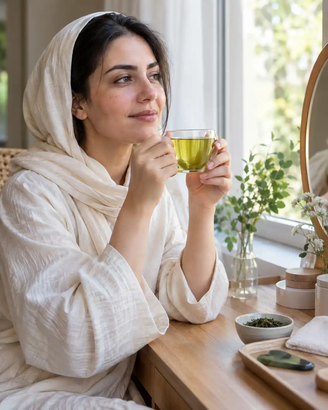 خواص چای سبز برای پوست و صورت + روش استفاده و تهیه ماسک