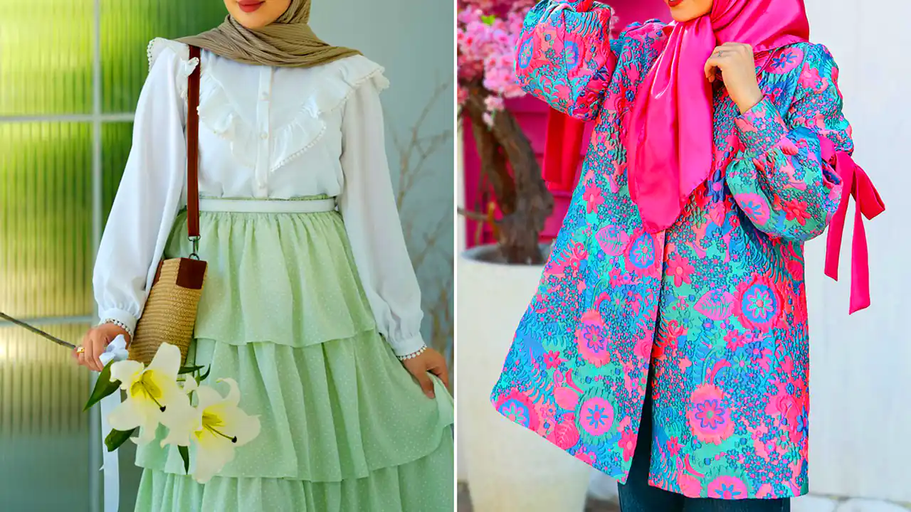مانتو پوشیده دخترانه پاییزی شیک