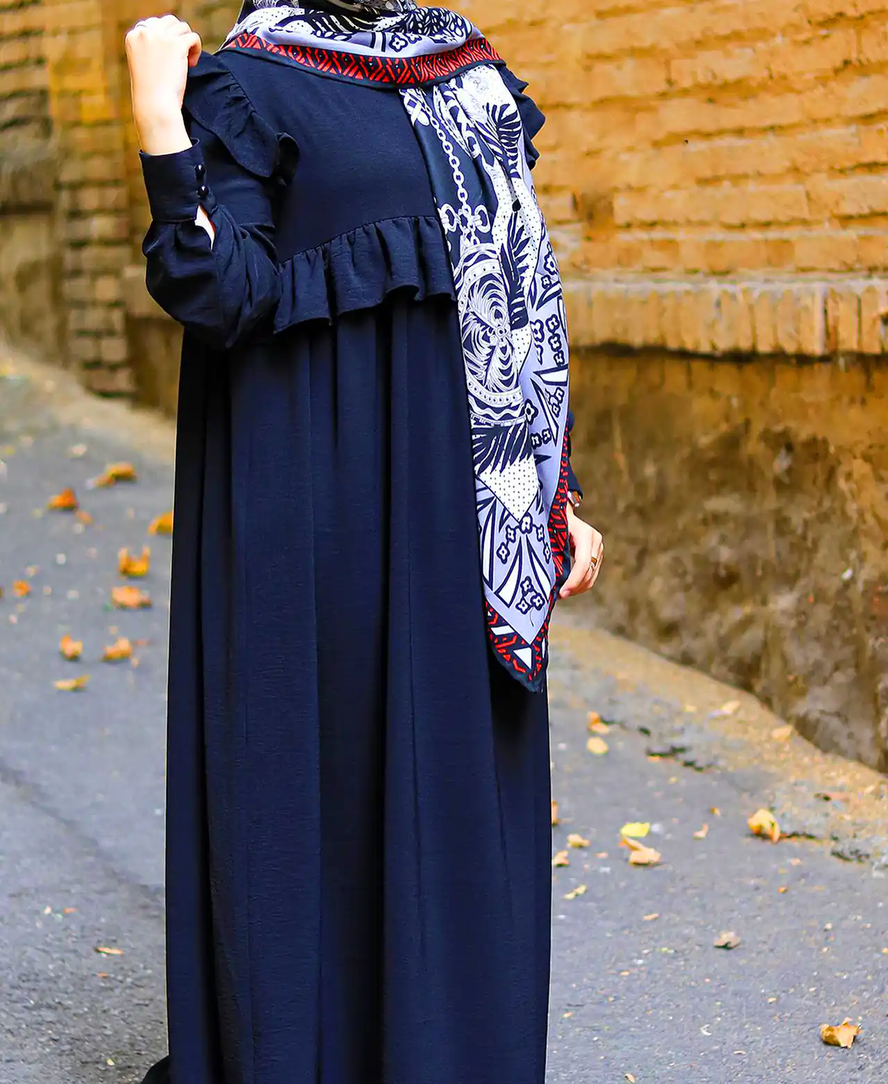 مانتو پوشیده دخترانه پاییزی شیک