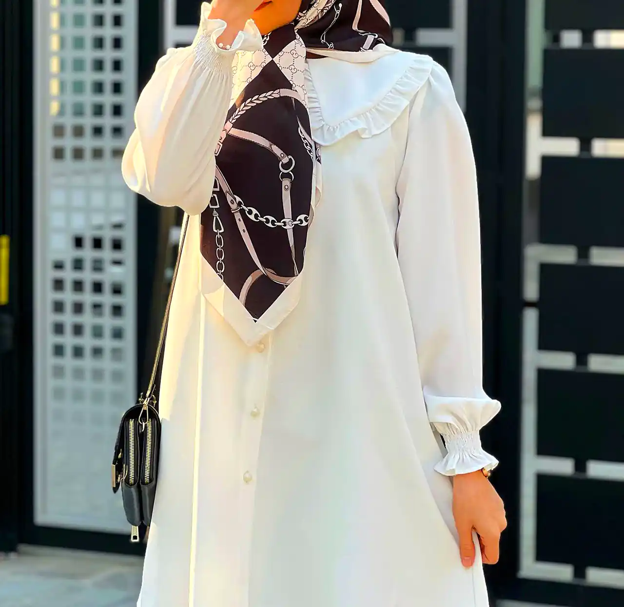 مانتو ضخیم کژوال کرپ