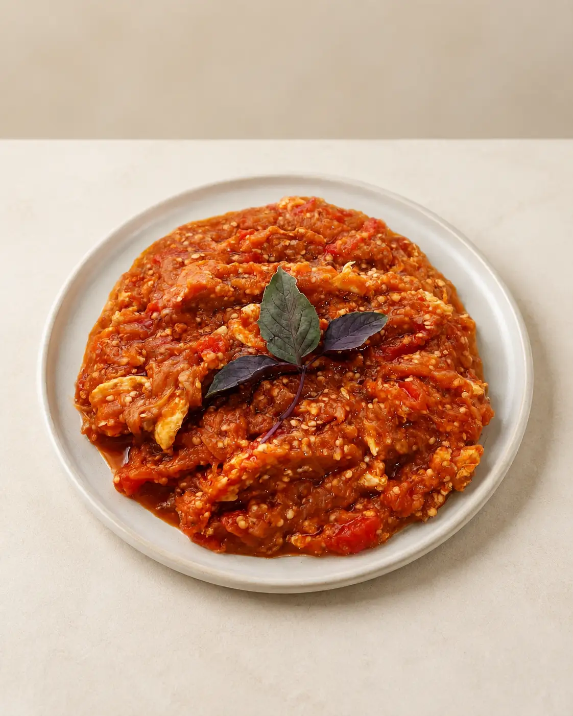 طرز تهیه میرزا قاسمی با پیاز