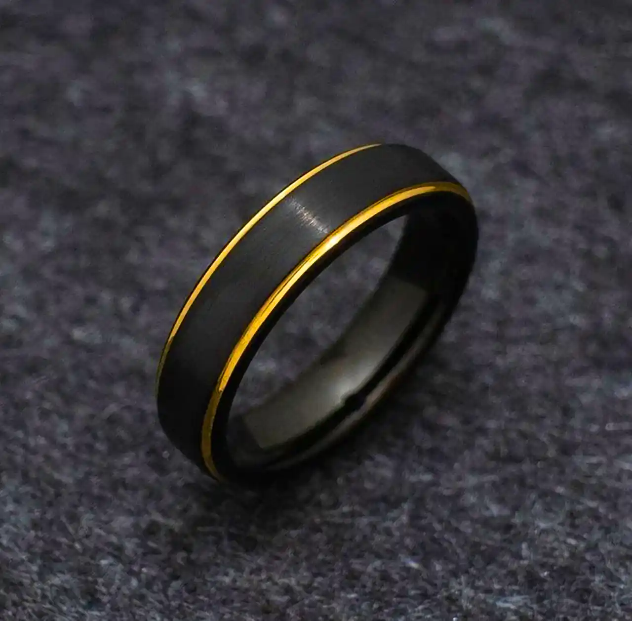 رینگ مردانه مات مشکی