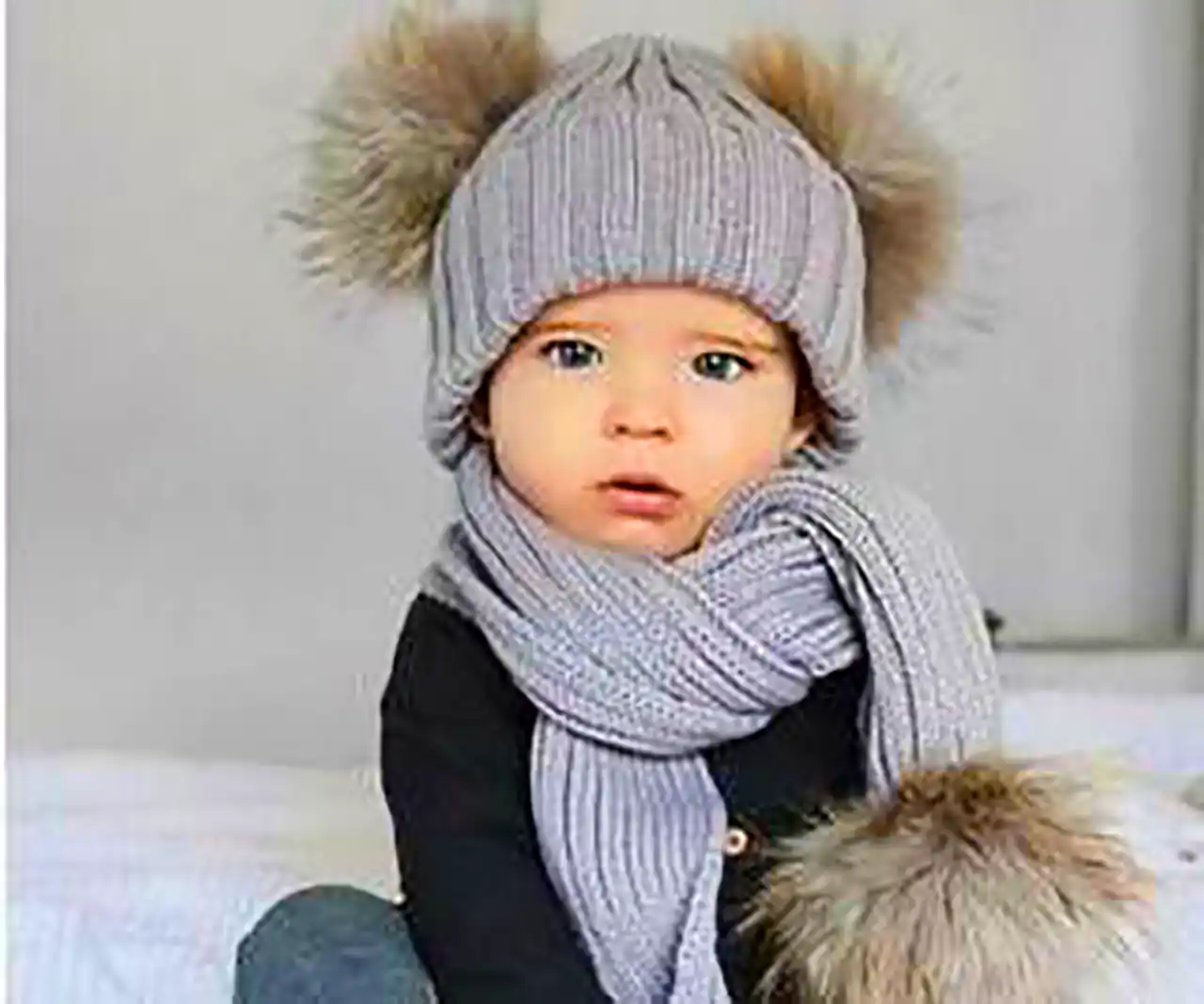 شال گردن بافتنی پسرانه