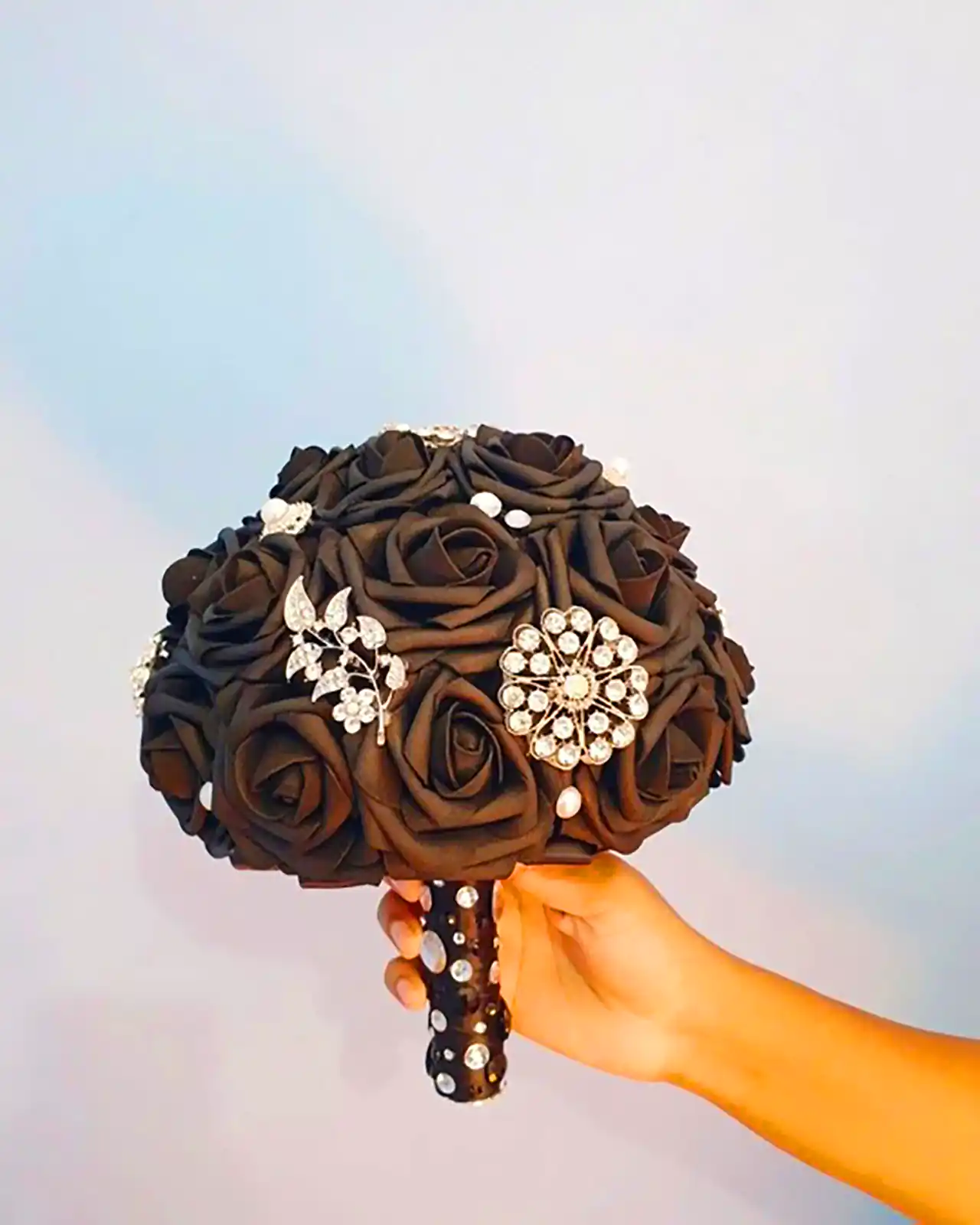 دسته گل عروس مروایدی 