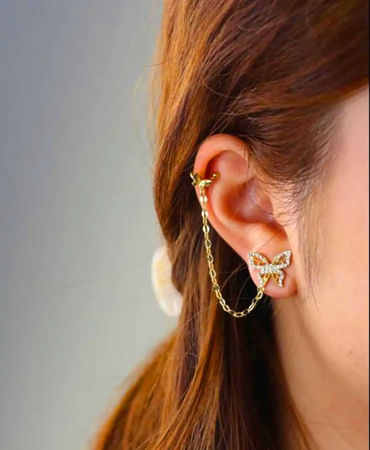 گوشواره حلقه ای زنجیر دار