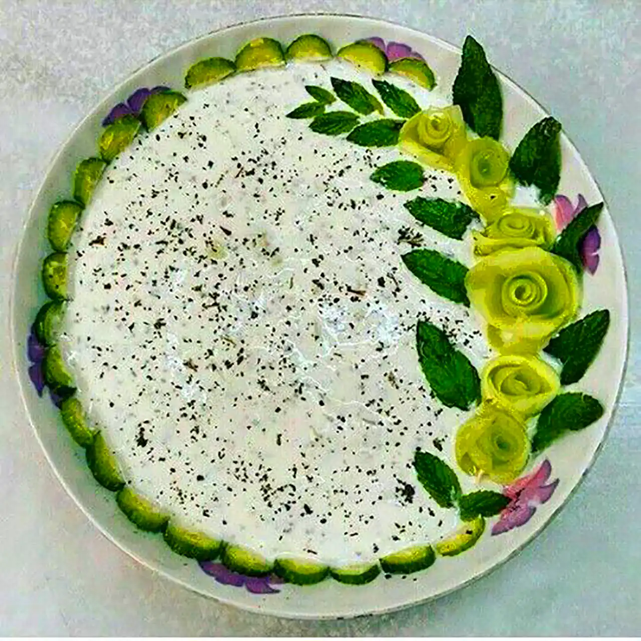 سرو ماست و خیار حرفه ای 