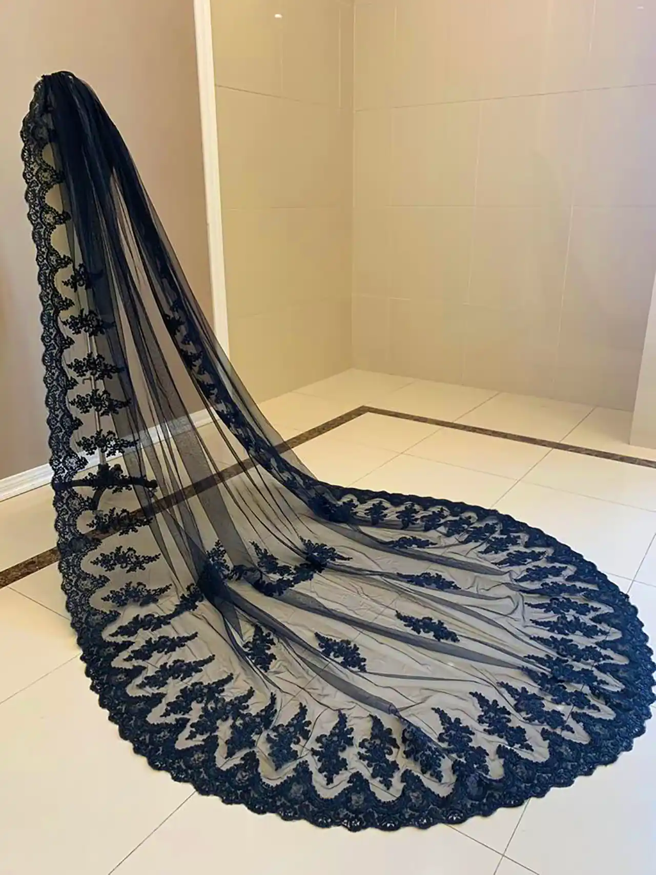 شنل توری مشکی مجلسی و خاص 
