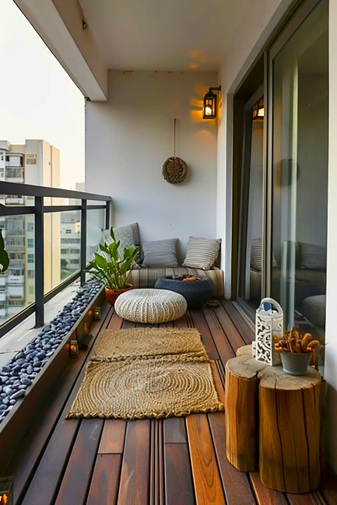 بالکن دنج به سبک مینیمال