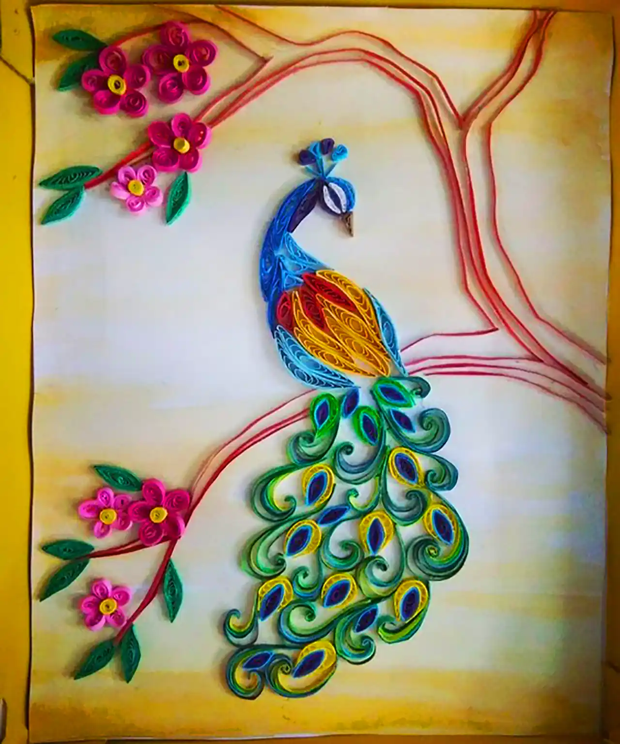 دکوری فانتزی طرح طاووس