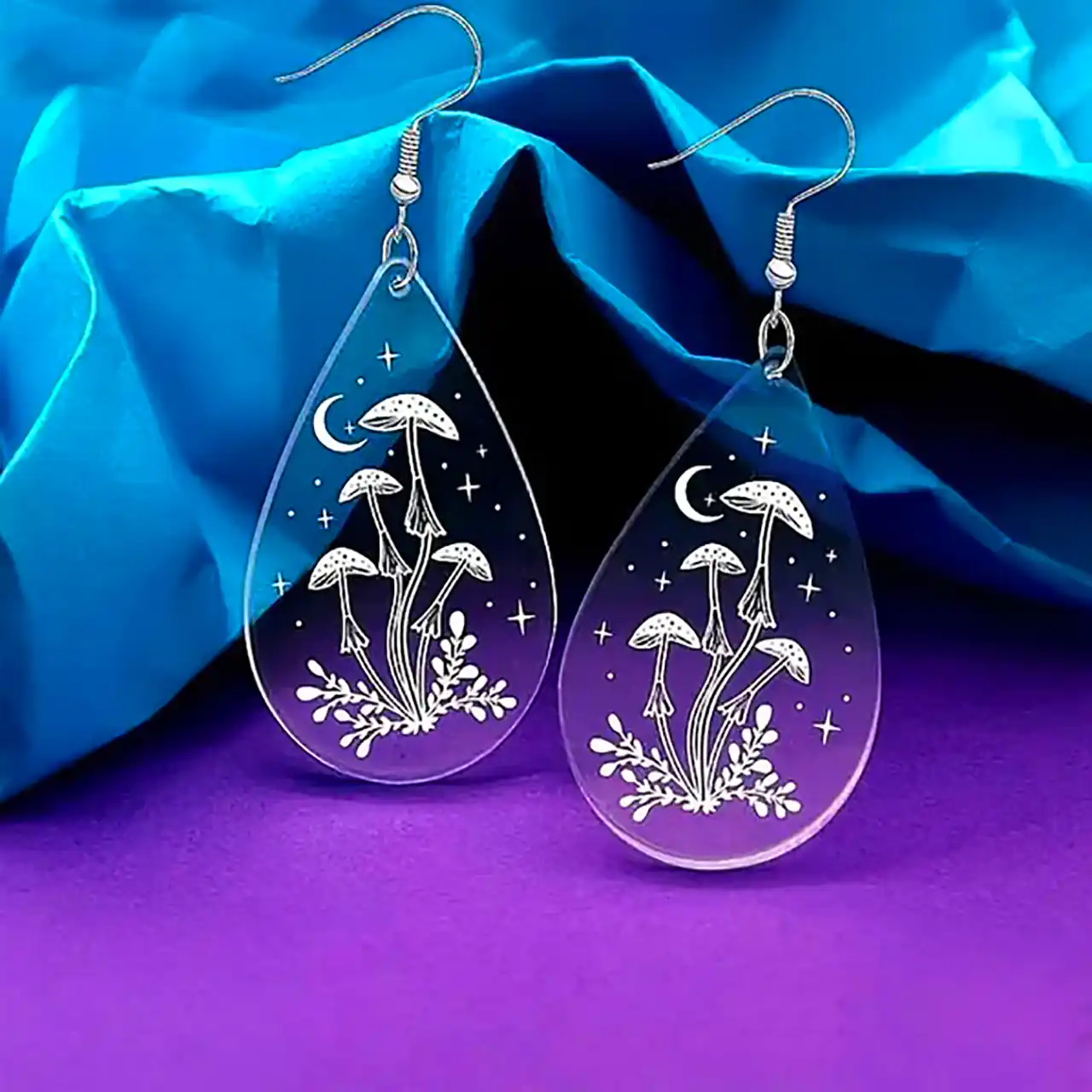 گوشواره فانتزی طرح قارچ 