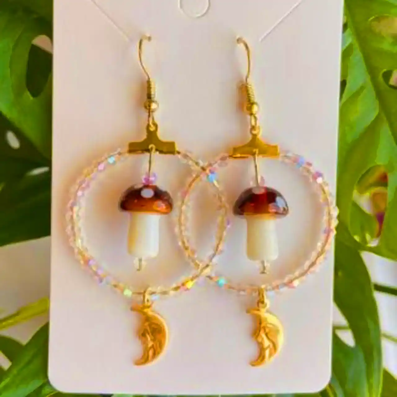 گوشواره فانتزی طرح قارچ 