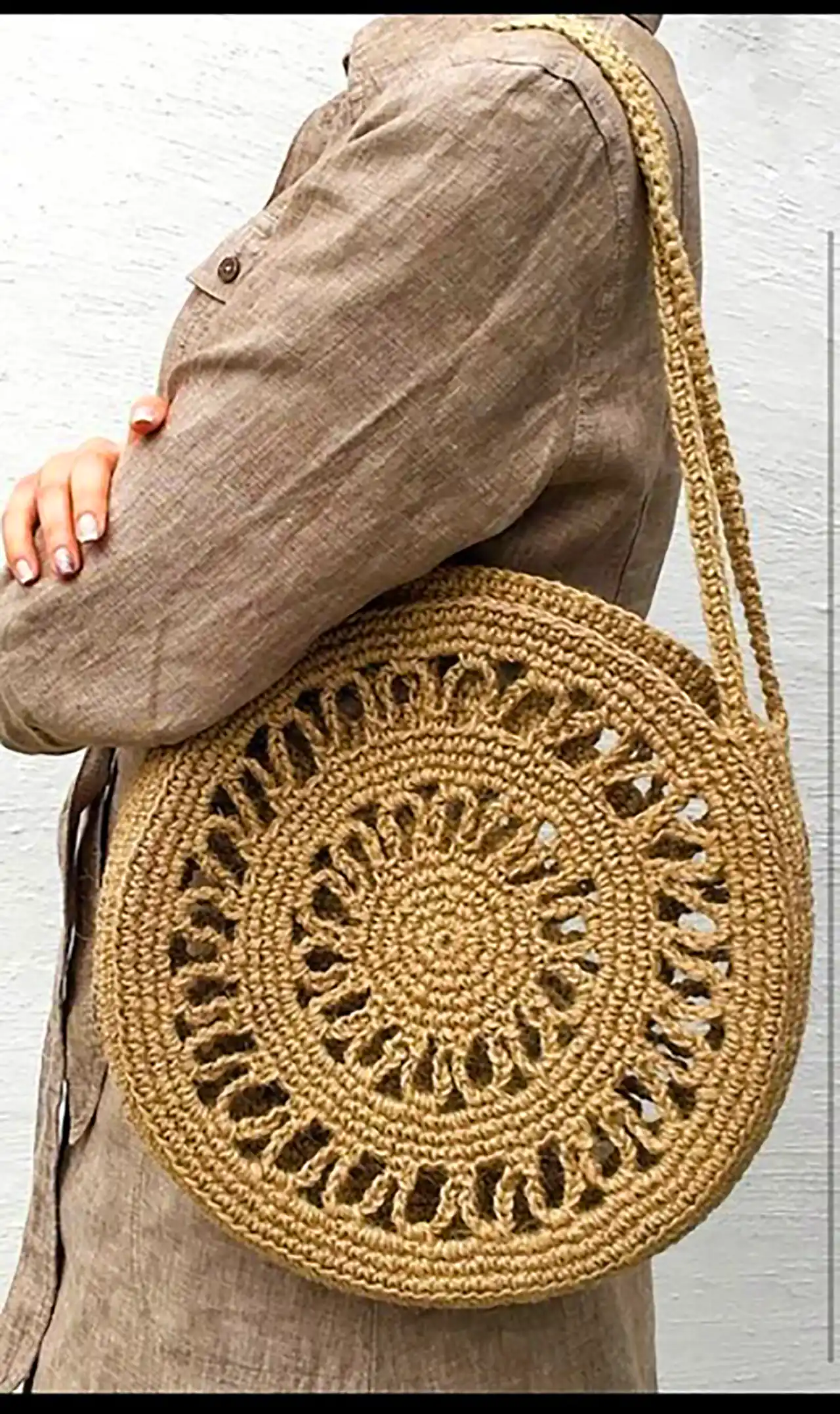 کیف بافتنی شیک نسکافه ای