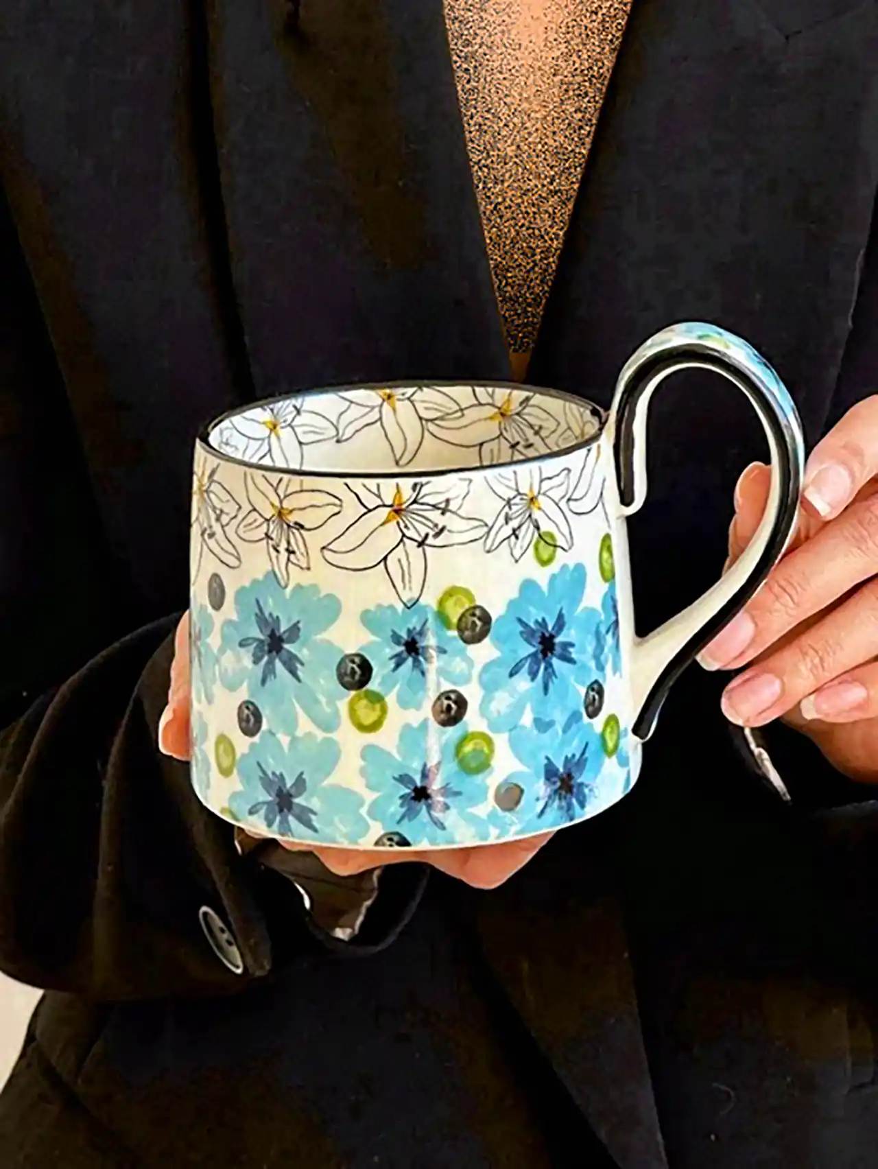 ماگ قهوه خوری سفالی