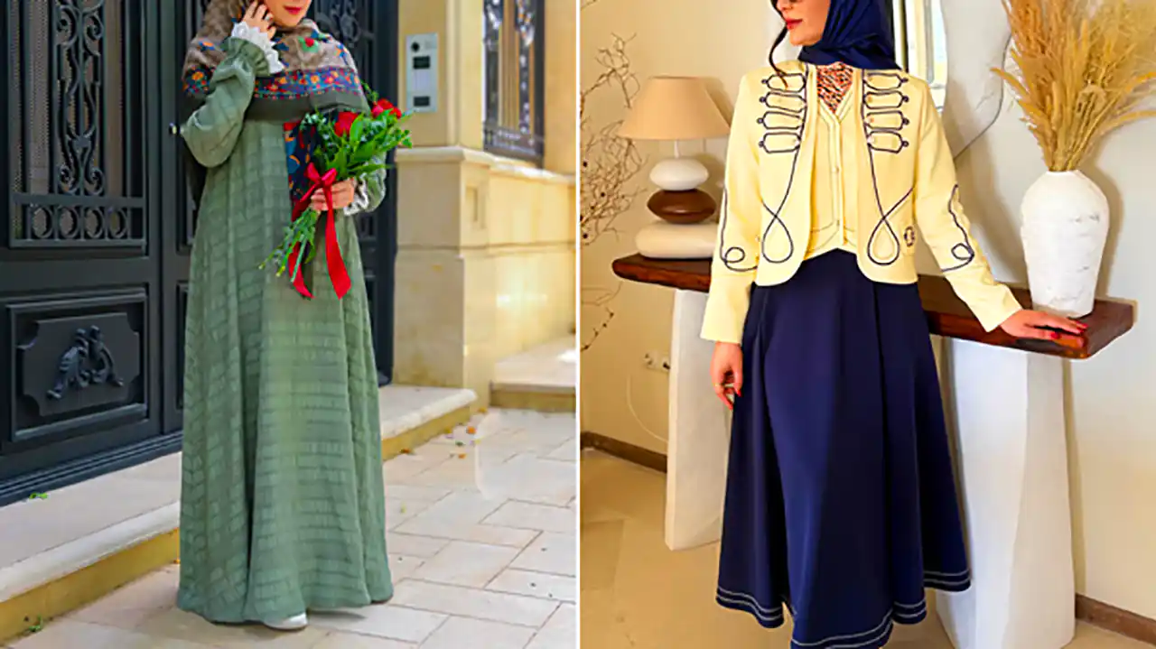 مانتو پاییزه زیبا دخترانه
