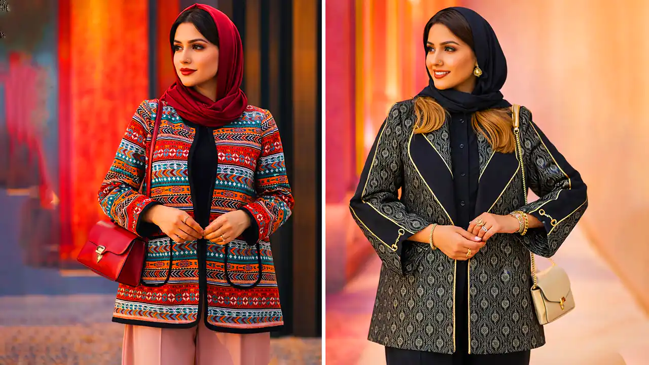 مانتو زنانه با طراحی خاص و متفاوت