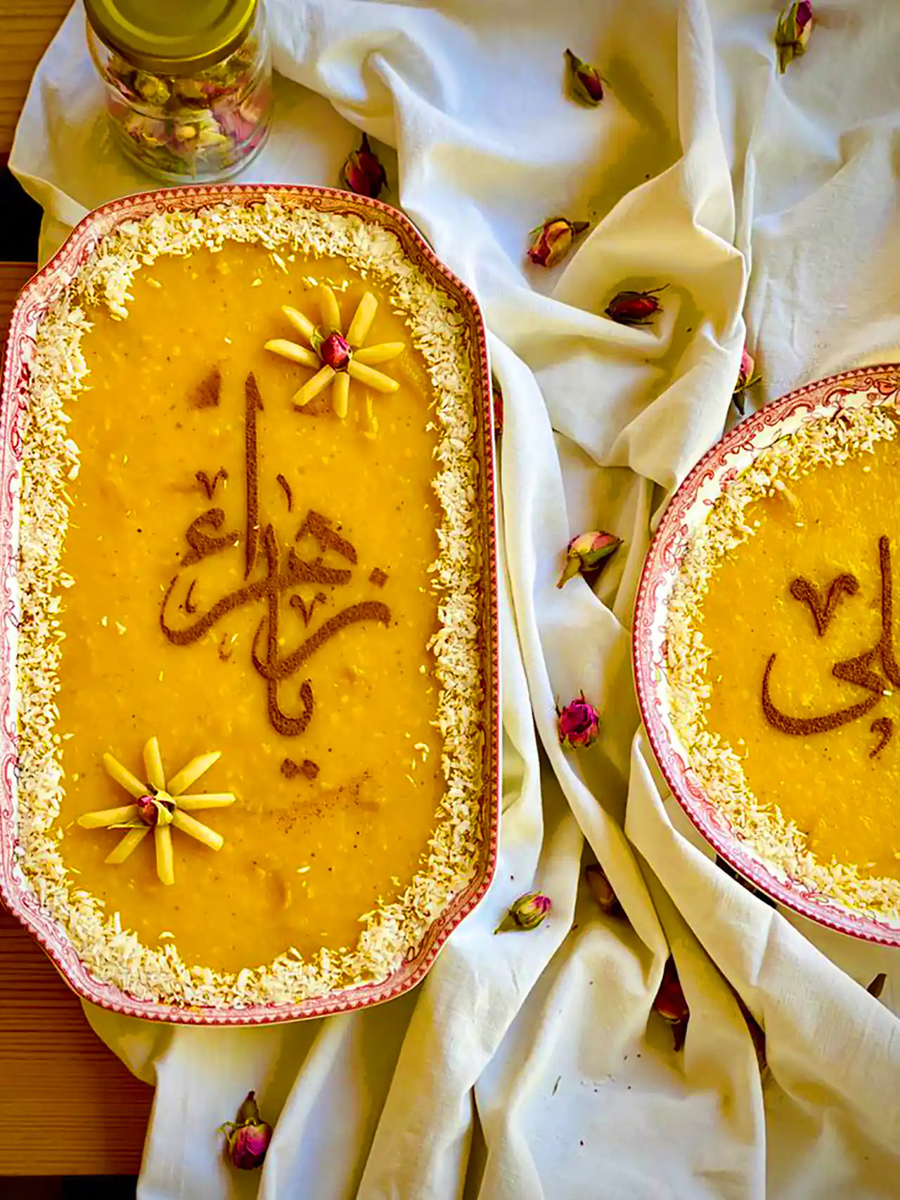 سرو مجلسی شله زرد نذری