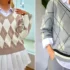 ژاکت آرگایل زنانه؛ انتخاب هوشمندانه برای پاییز دلبر +۱۵ عکس