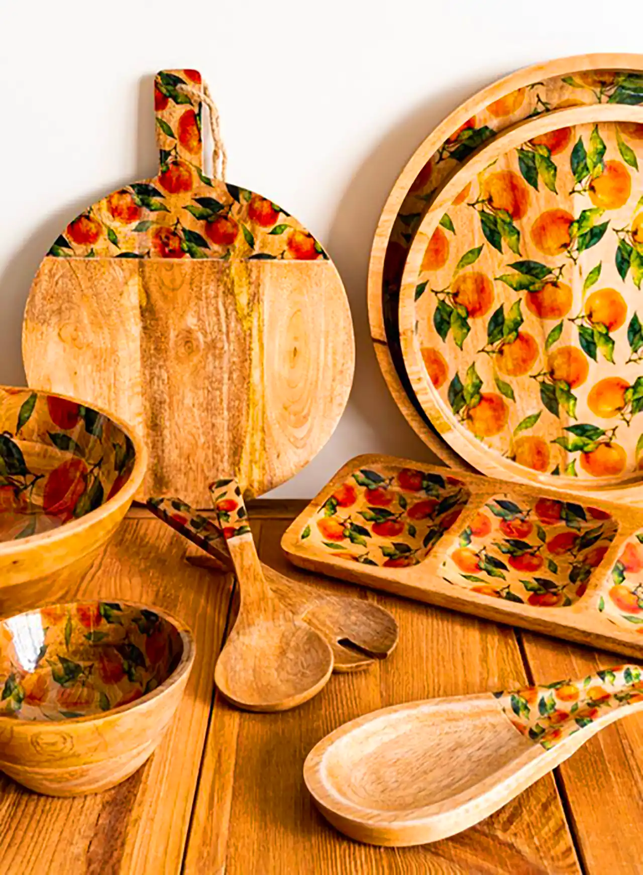 ظروف پذیرایی و سرو چوبی