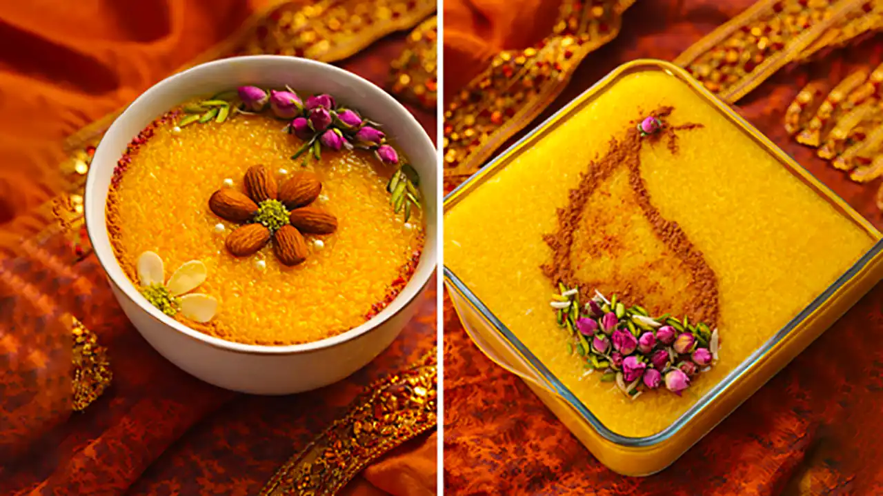 شله زرد مجلسی نذری
