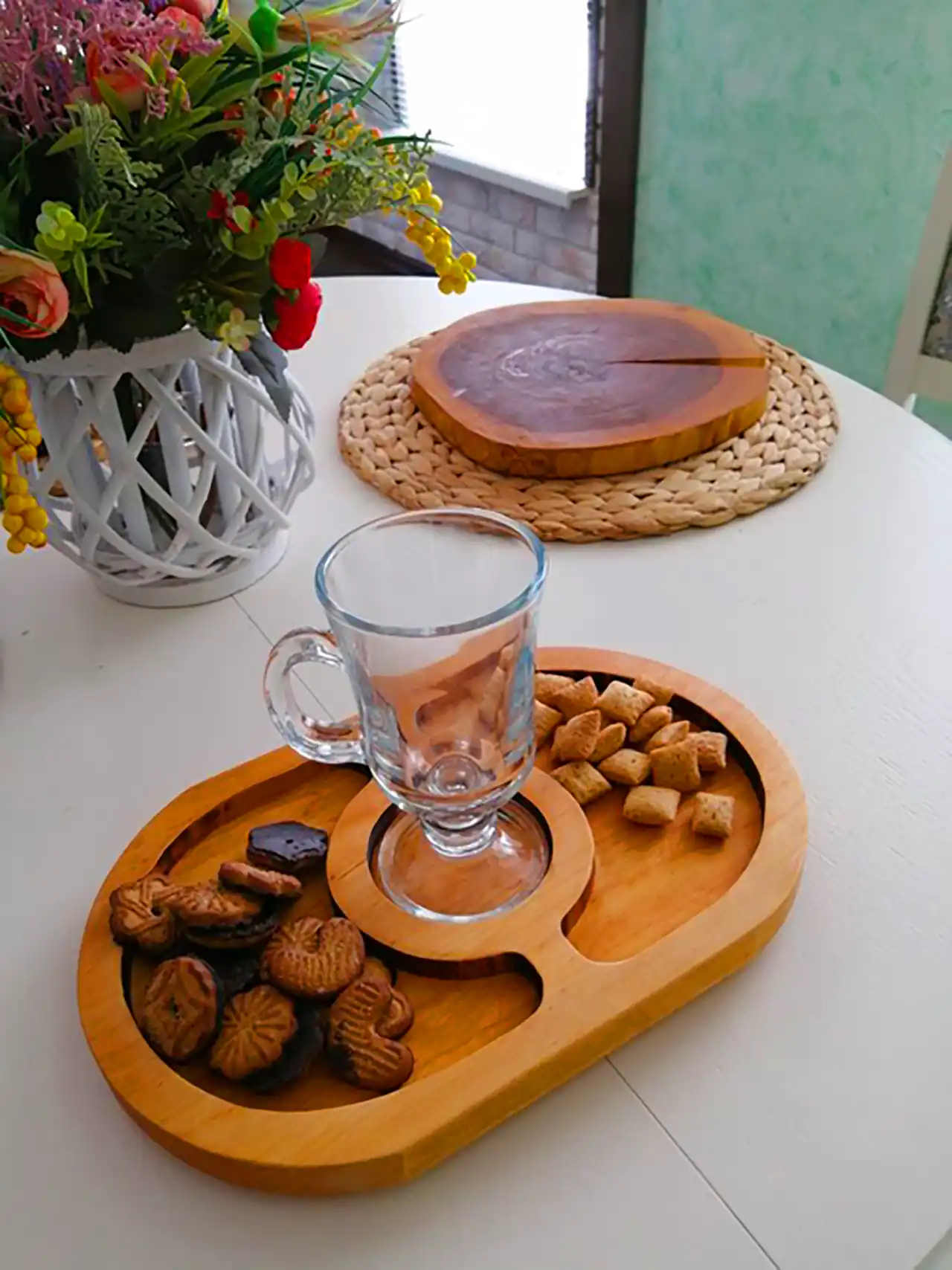 ست ماگ و زیرماگی چوبی