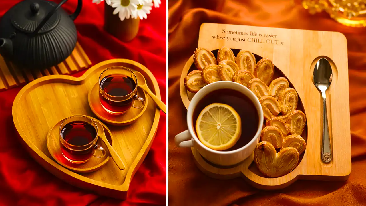ست ماگ و زیرماگی چوبی
