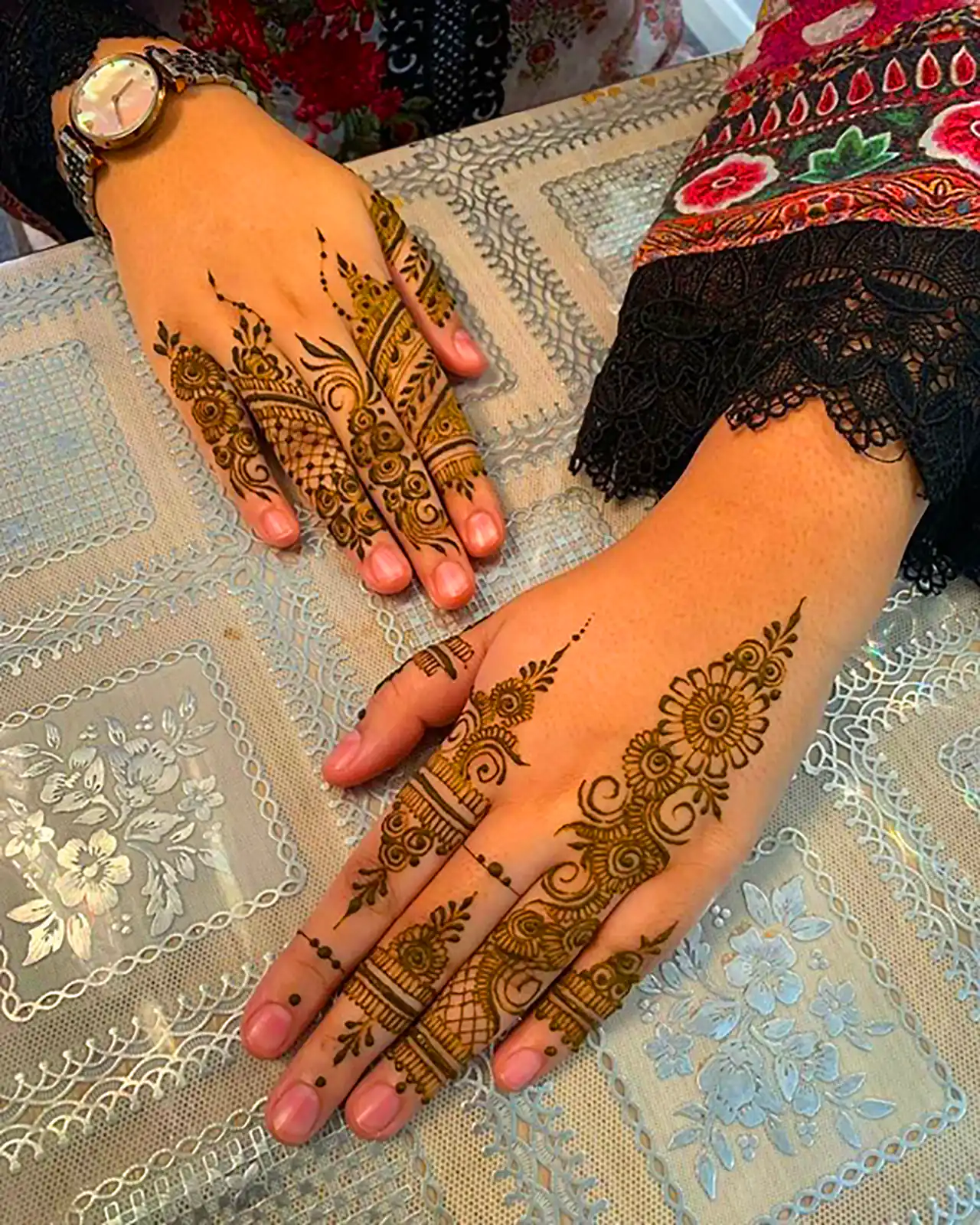 طراحی حنا هندسی خاص