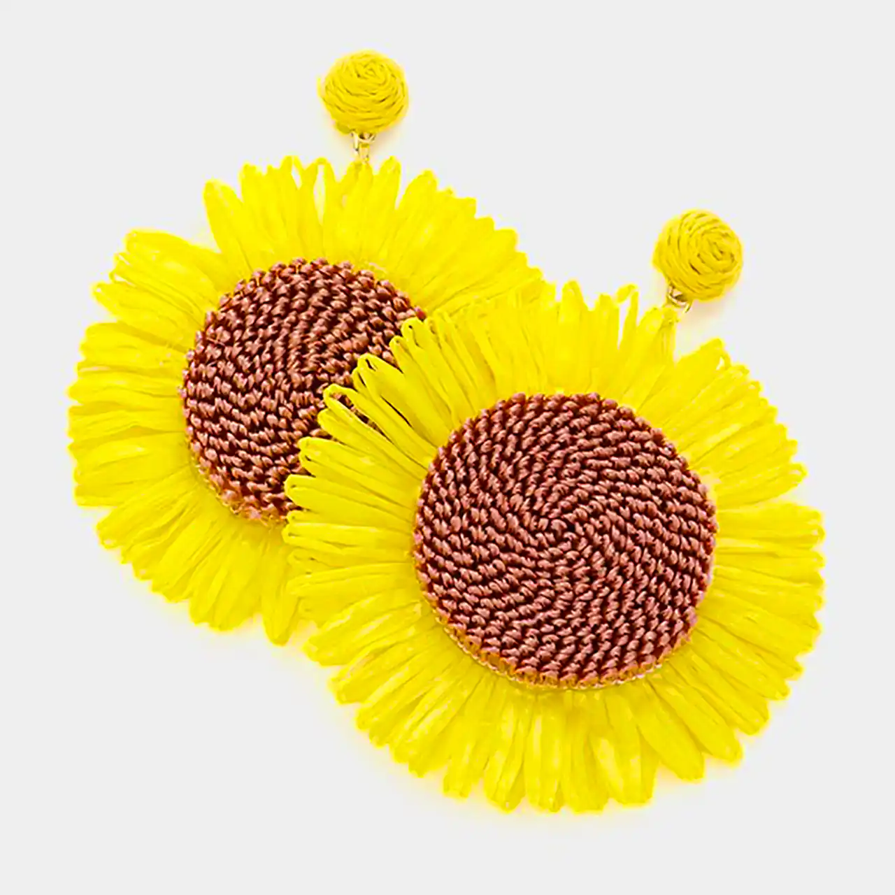 گوشواره حصیری طرح گل
