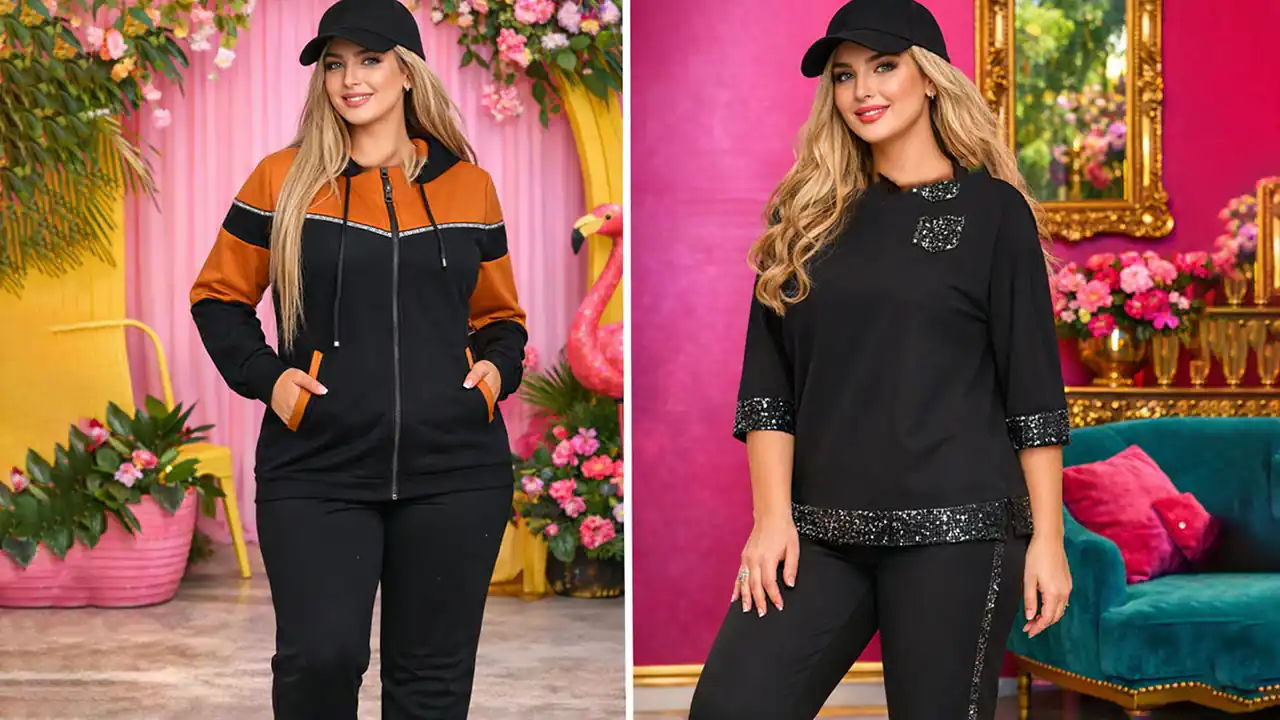 ست اسپرت زنانه مشکی